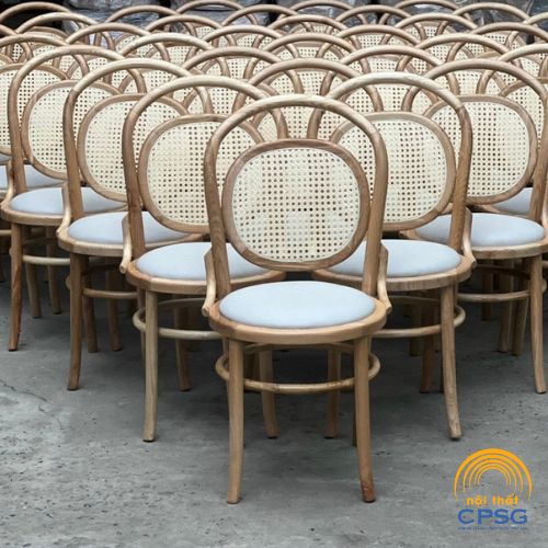 Ghế Gỗ Thonet Đan Mây Cafe Cpsg24