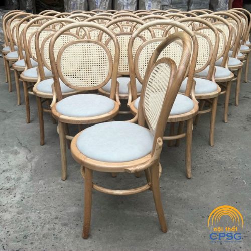 Ghế Gỗ Thonet Đan Mây Cafe Cpsg24