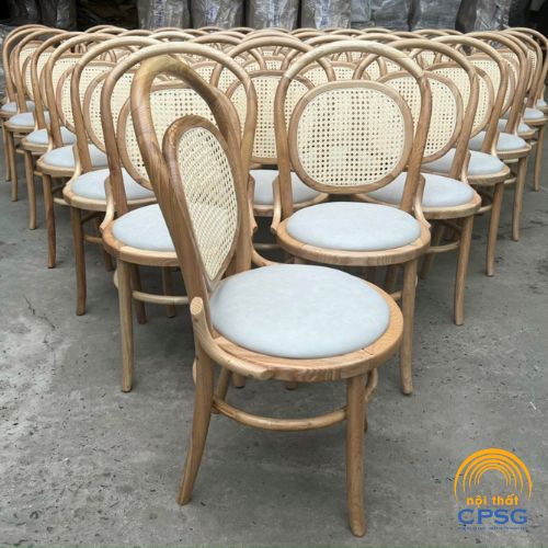 Ghế Gỗ Thonet Đan Mây Cafe Cpsg24