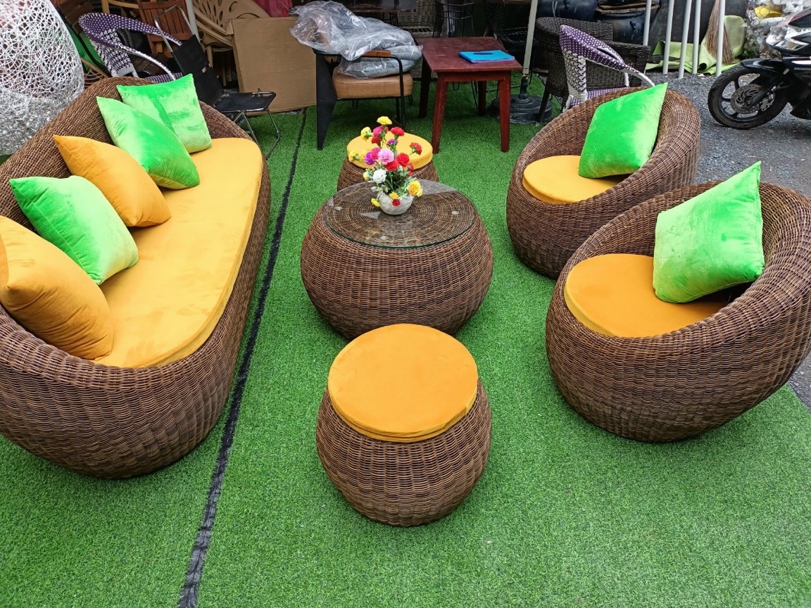 Bộ Bàn Ghế Sofa Mây Cpsg30